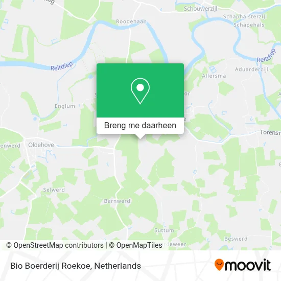 Bio Boerderij Roekoe kaart