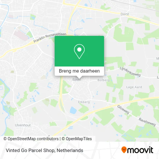 Vinted Go Parcel Shop kaart