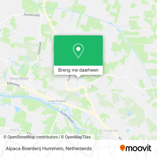 Alpaca Boerderij Hummelo kaart