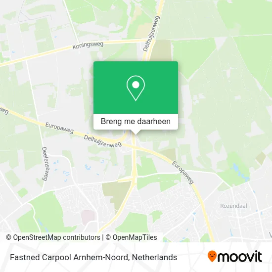 Fastned Carpool Arnhem-Noord kaart