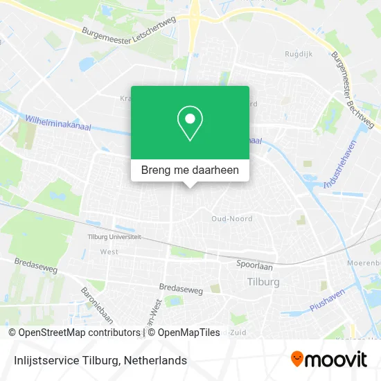 Inlijstservice Tilburg kaart