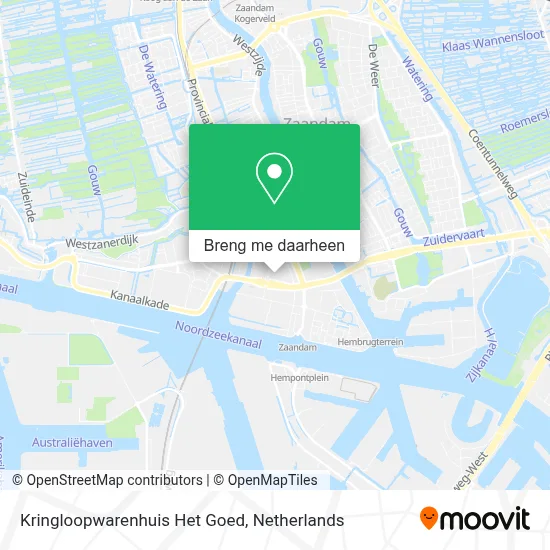 Kringloopwarenhuis Het Goed kaart