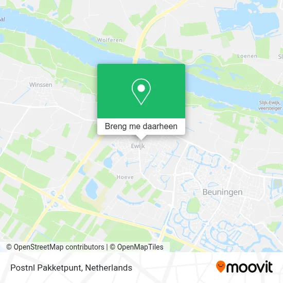 Postnl Pakketpunt kaart