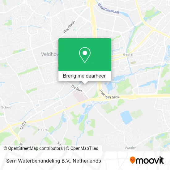 Sem Waterbehandeling B.V. kaart