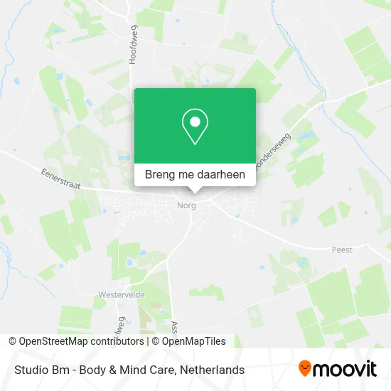 Studio Bm - Body & Mind Care kaart