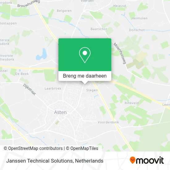 Janssen Technical Solutions kaart