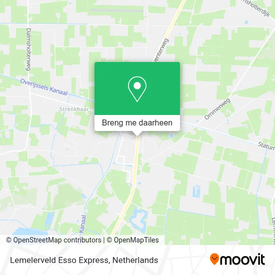 Lemelerveld Esso Express kaart