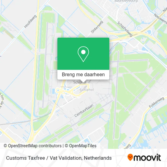 Customs Taxfree / Vat Validation kaart