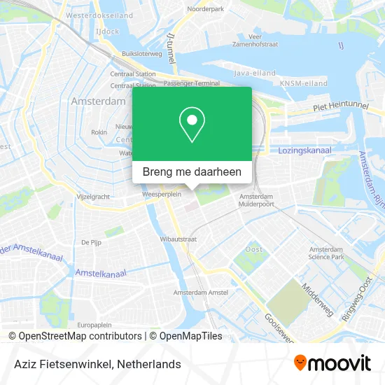 Aziz Fietsenwinkel kaart