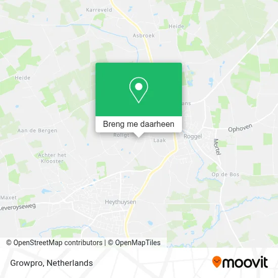 Growpro kaart