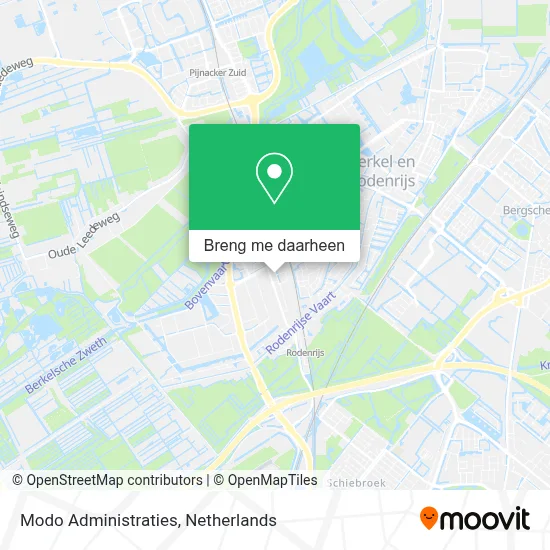 Modo Administraties kaart