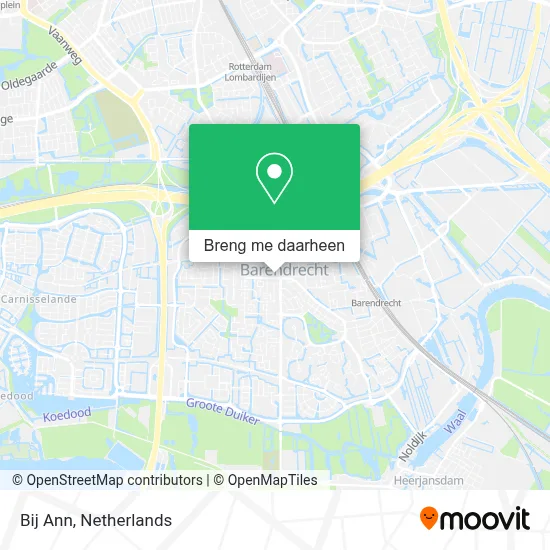 Bij Ann kaart