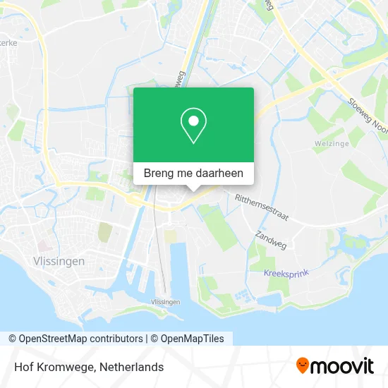 Hof Kromwege kaart