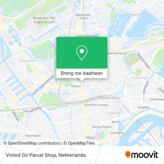 Vinted Go Parcel Shop kaart