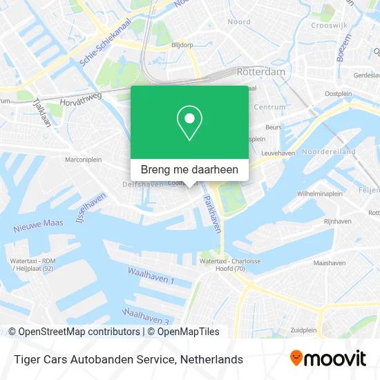 Tiger Cars Autobanden Service kaart