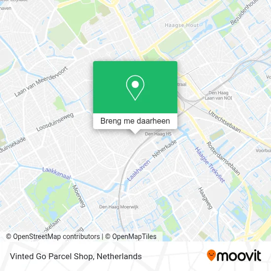 Vinted Go Parcel Shop kaart