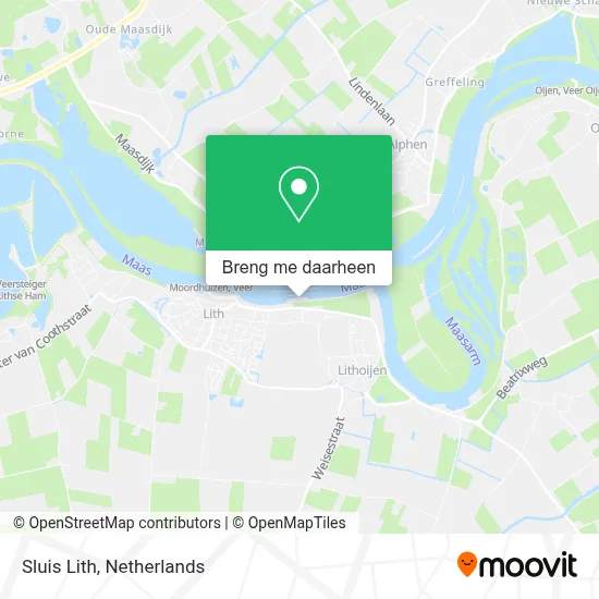 Sluis Lith kaart