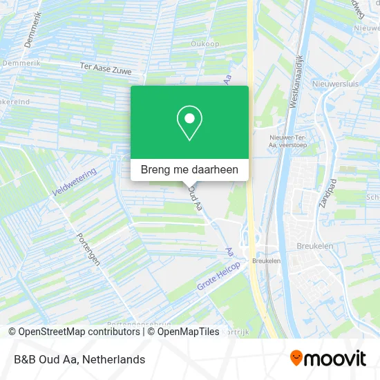 B&B Oud Aa kaart
