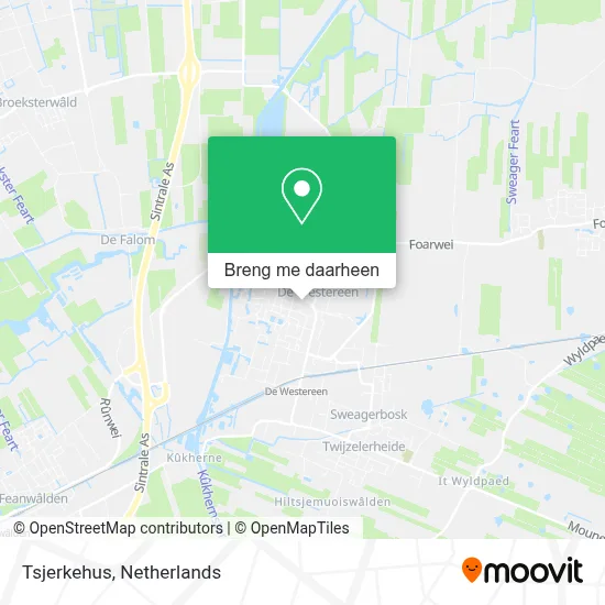 Tsjerkehus kaart
