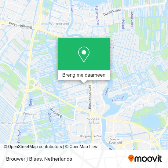 Brouwerij Blaes kaart