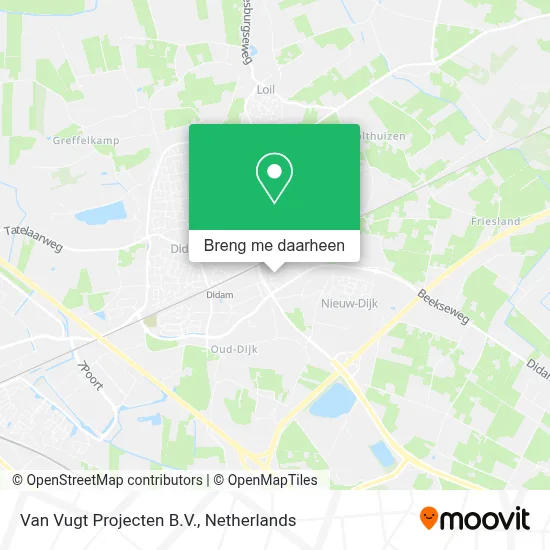 Van Vugt Projecten B.V. kaart