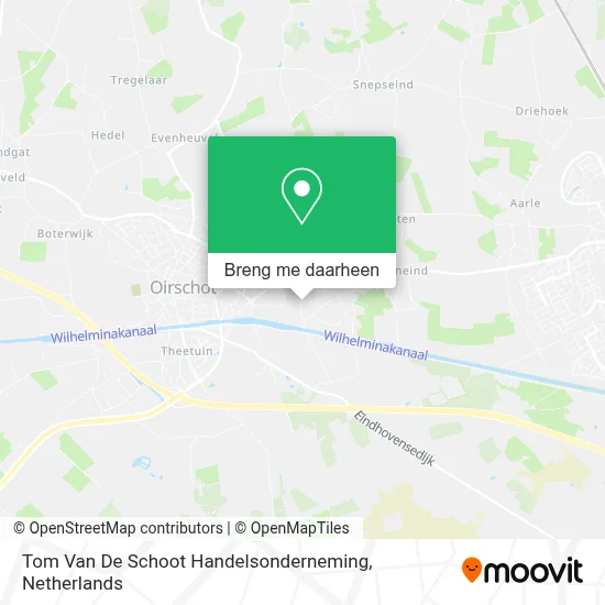Tom Van De Schoot Handelsonderneming kaart
