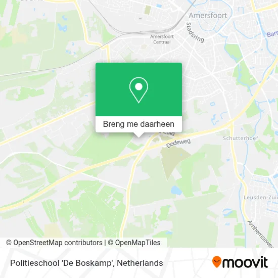 Politieschool 'De Boskamp' kaart