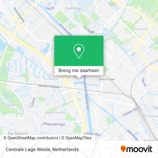Centrale Lage Weide kaart