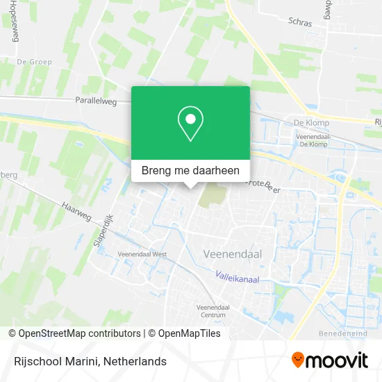 Rijschool Marini kaart