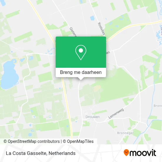 La Costa Gasselte kaart