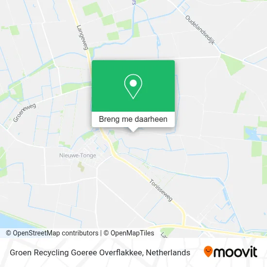 Groen Recycling Goeree Overflakkee kaart