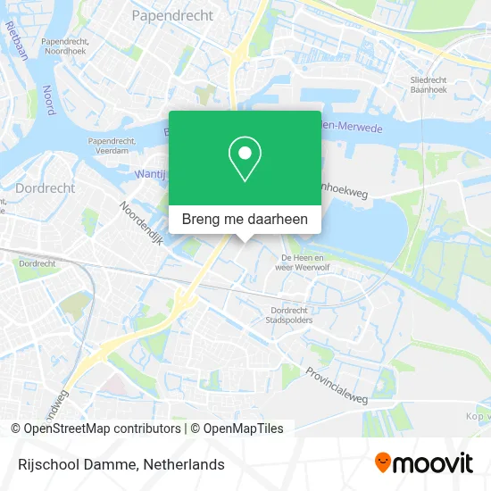 Rijschool Damme kaart