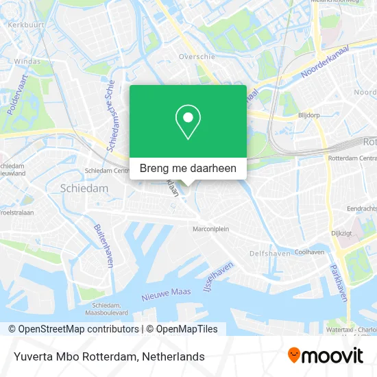 Yuverta Mbo Rotterdam kaart