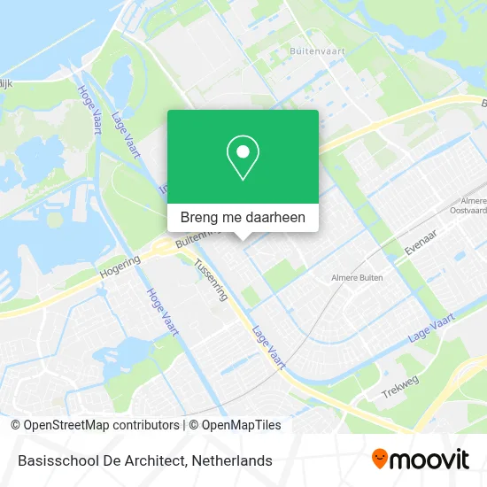 Basisschool De Architect kaart