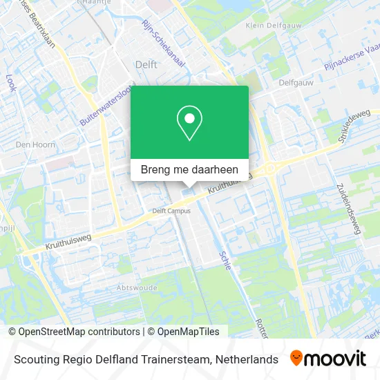 Scouting Regio Delfland Trainersteam kaart