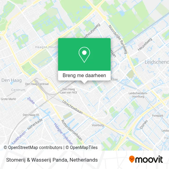 Stomerij & Wasserij Panda kaart