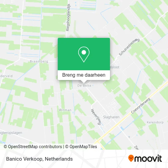 Banico Verkoop kaart