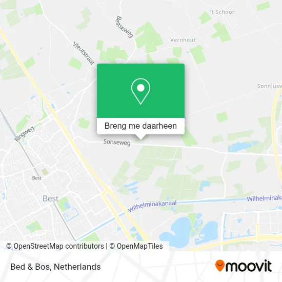 Bed & Bos kaart