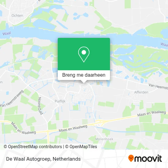 De Waal Autogroep kaart