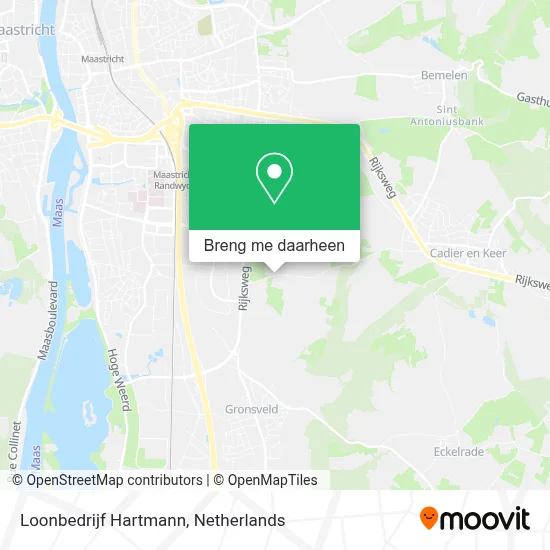 Loonbedrijf Hartmann kaart
