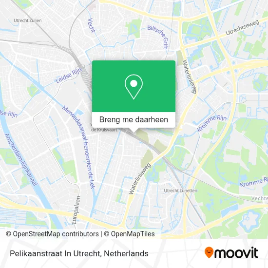 Pelikaanstraat In Utrecht kaart