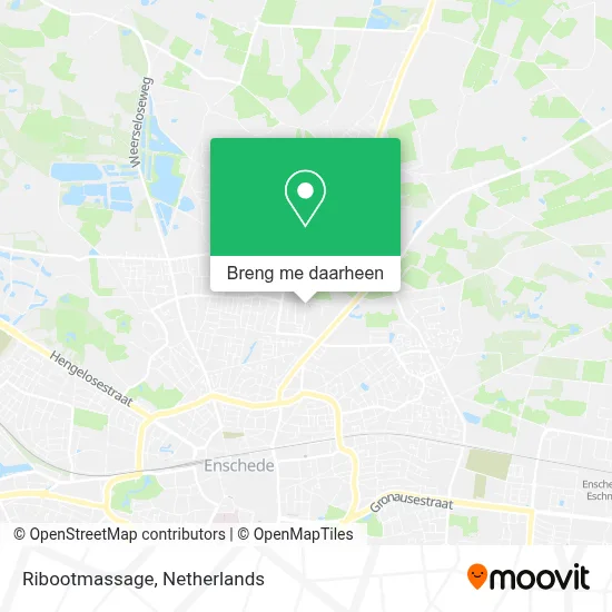 Ribootmassage kaart