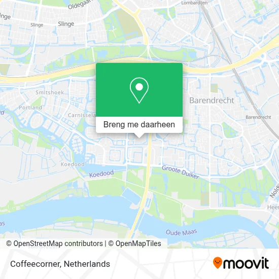 Coffeecorner kaart