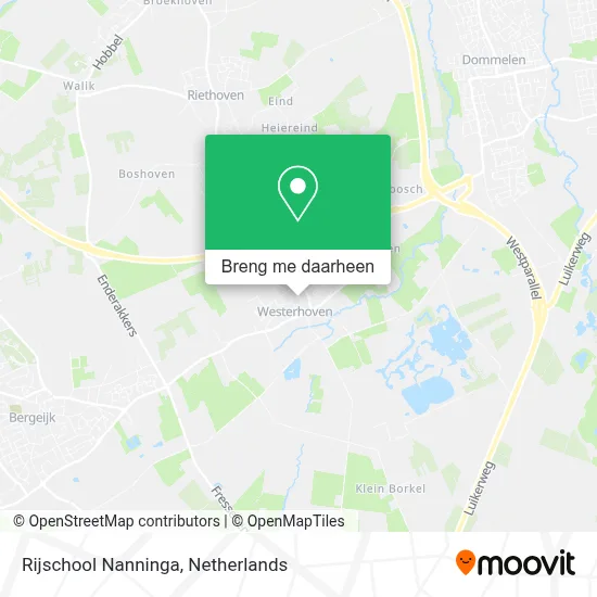 Rijschool Nanninga kaart