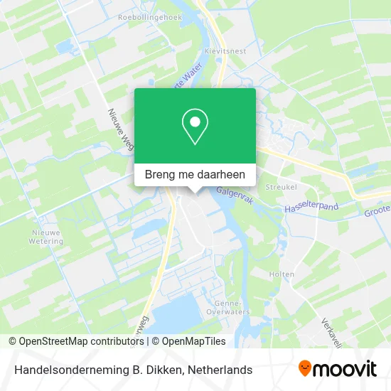 Handelsonderneming B. Dikken kaart