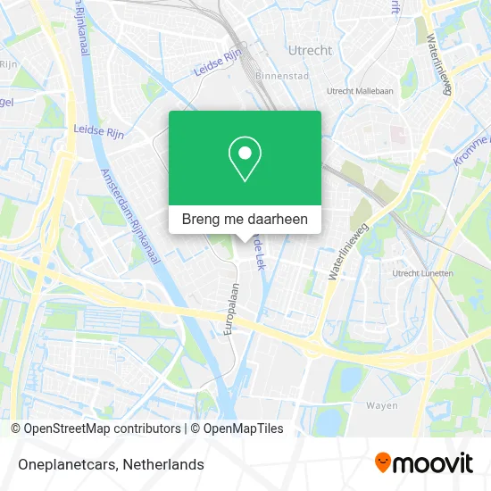Oneplanetcars kaart