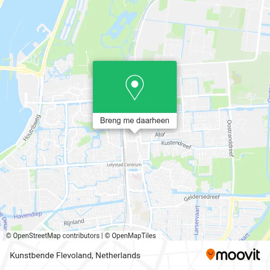 Kunstbende Flevoland kaart