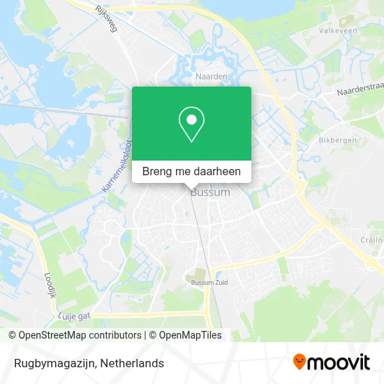 Rugbymagazijn kaart