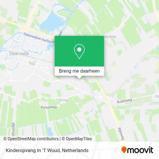 Kinderopvang In 'T Woud kaart