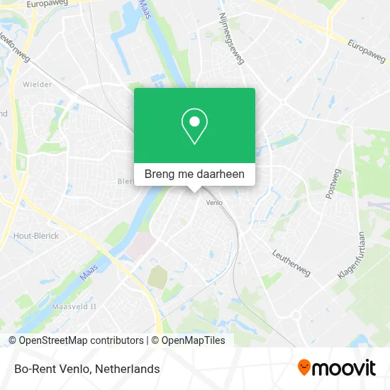 Bo-Rent Venlo kaart